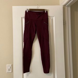 Lululemon Women’s Maroon Leggings Size 6